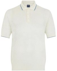 Fedeli - Contrast-Trim Short-Sleeve Polo Shirt - Lyst