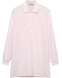 Prada - Chemise À Broderies - Lyst