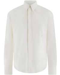 Ferragamo - Katoenen Overhemd Met Monogram - Lyst