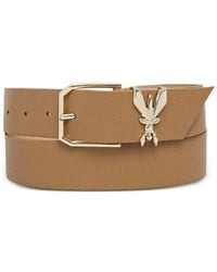 Patrizia Pepe - Fly-Plaque Grained-Leather Belt - Lyst