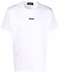 DSquared² - Man Cotton Micro Mesh Dsq2 T-shirt - Lyst