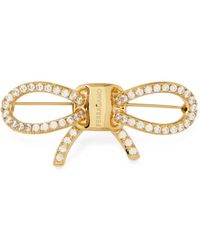 Ferragamo - Bow Strass Pin - Lyst
