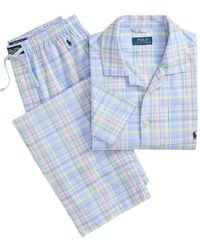 Polo Ralph Lauren - Check Cotton Pyjama Set - Lyst