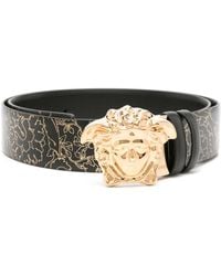 Versace - La Medusa Reversible Leather Belt - Lyst