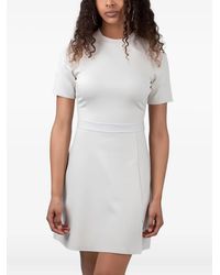 Calvin Klein - Robe Courte À Taille Logo - Lyst