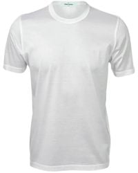 Gran Sasso - Fine-Knit Ribbed-Trim T-Shirt - Lyst