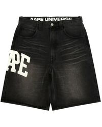 Aape By A Bathing Ape - Shorts En Coton À Logo Graphique - Lyst