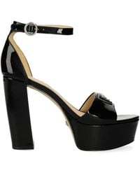 Guess - 120Mm Leather Sandals - Lyst