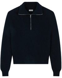 Paul & Shark - Half-Zip Ribbed Sweater - Lyst