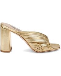 Badgley Mischka - Winslow Twisted Metallic Sandals - Lyst