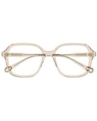 Chloé - Brille Mit Eckigem Gestell - Lyst