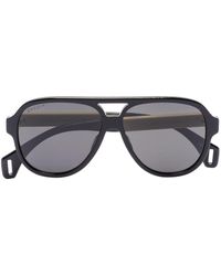 Gucci - Double-bridge Pilot-frame Sunglasses - Lyst