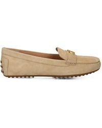 Ralph Lauren - Logo-Plaque Leather Loafers - Lyst