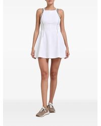 Brunello Cucinelli - Contrast-Trim Flared Mini Dress - Lyst