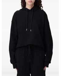 DISCLAIMER - Felpa Con Cappuccio E Strass - Lyst