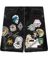Godspeed - Patchwork Denim Shorts - Lyst