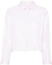 Thom Browne - Camicia Crop A Righe - Lyst