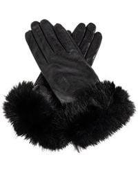 By Malene Birger - Leather Fur-Cuff Gloves - Lyst