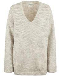 forte_forte - Sweat À Col V - Lyst