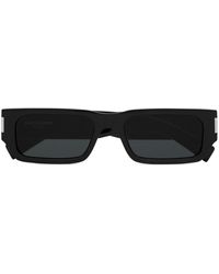 Saint Laurent - 660 Rectangle-frame Sunglasses - Lyst