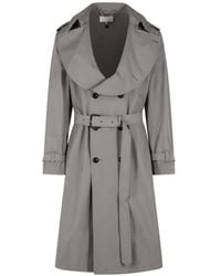 Maison Margiela - Double-Breasted Trench Coat - Lyst