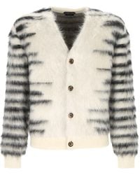 Tom Ford - Striped Mohair-Blend Cardigan - Lyst