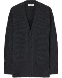 RETORI - Ribbed-Knit V-Neck Cardigan - Lyst