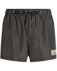 Dolce & Gabbana - Striped-Pattern Swim Shorts - Lyst