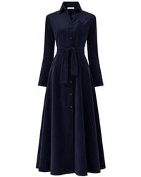 Violante Nessi - Corduroy Buttoned-Cuff Midi Dress - Lyst