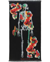 Alexander McQueen - Orchid Skeleton Stole Wool-blend Scarf - Lyst