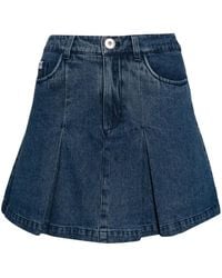Chocoolate - Denim Mini Skirt - Lyst
