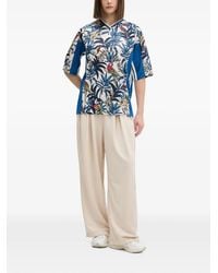 adidas - X Farm Rio Floral-Print V-Neck T-Shirt - Lyst