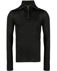 Jil Sander - Logo-Print Zip-Detail T-Shirt - Lyst