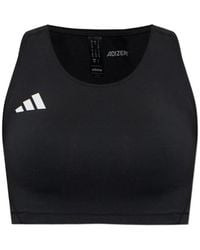 adidas - Adizero Logo-Print Top - Lyst