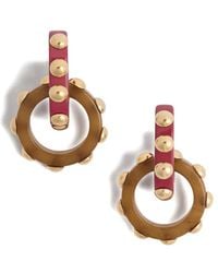 La DoubleJ - Studded Hoop Earrings - Lyst