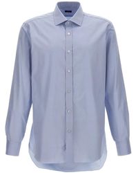 Barba Napoli - Button-Cuffed Poplin Shirt - Lyst