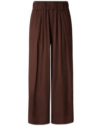 Sessun - Isla Night Pleated-Front Elasticated-Waistband Trousers - Lyst