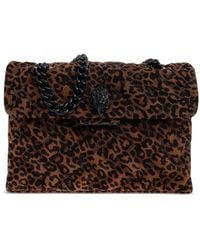 Kurt Geiger - Kensington Leopard-Print Quilted Shoulder Bag - Lyst