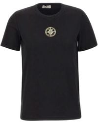 Elisabetta Franchi - Logo-Plaque T-Shirt - Lyst