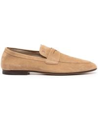 Tod's - Penny-Slot Suede Loafers - Lyst