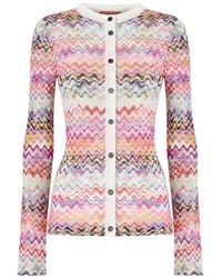 Missoni - Slim-Fit Crewneck Buttoned Cardigan - Lyst
