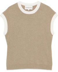 Bompard - Contrast-Trim Short-Sleeve Vest - Lyst