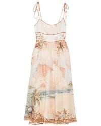 Zimmermann - Mahon Linen Picnic Dress - Lyst