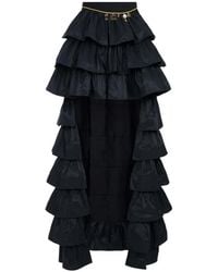 Elisabetta Franchi - Ruffled Asymmetrical Skirt - Lyst