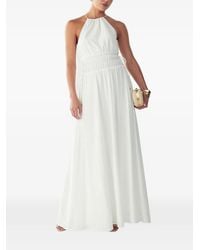 ST MRLO - Halterneck Maxi Dress - Lyst