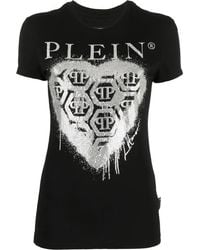 Philipp Plein - Logo-Print Short-Sleeve T-Shirt - Lyst