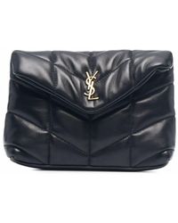 Saint Laurent - Gewatteerde Clutch - Lyst