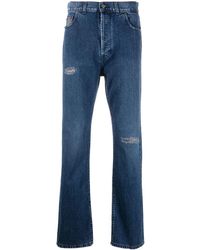 Missoni - Straight Jeans With A Worn Effect - Lyst