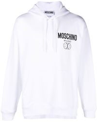 Moschino - Hoodie en coton à logo imprimé - Lyst