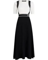 KARL LAGERFELD - Knitted A-Line Dress - Lyst